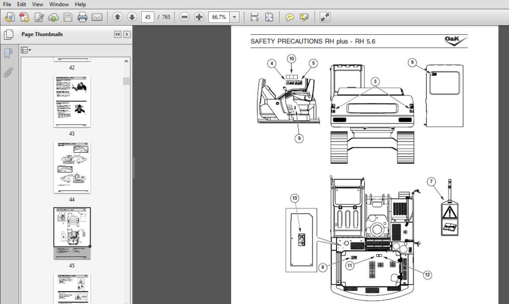 Download O&K RH plus - 5.6 Nr Hydraulic Excavators Workshop Service