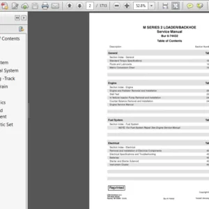 Komatsu M-Series Backheo Loader  Service Repair Manual (6-74432) Komatsu M-Series - PDF Download
