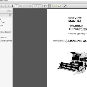 NEW HOLLAND COMBINE TR 70/75/85/95 SPECIAL SERVICE TOOLS SERVICE REPAIR MANUAL (40486600) - PDF DOWNLOAD