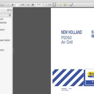 New Holland P2050 Air Drill Service Repair Manual (87478747) - New Holland P2050 - PDF Download