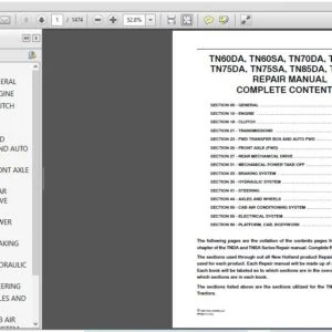 NEW HOLLAND TN60DA TN60SA TN70DA TN70SA TN75DA TN75SA TN85DA TN95DA  Service Manual (87393598) - NH - PDF Download