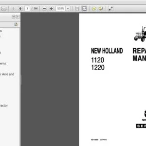 New Holland 1120,1220 Tractor Service Repair Manual (42112020) New Holland 1120 - PDF Download