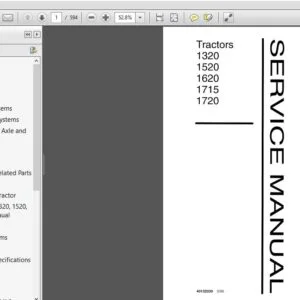 New Holland 1320 1520 1620 1715 1720 Tractors Service Repair Manual (40132030) - PDF Download