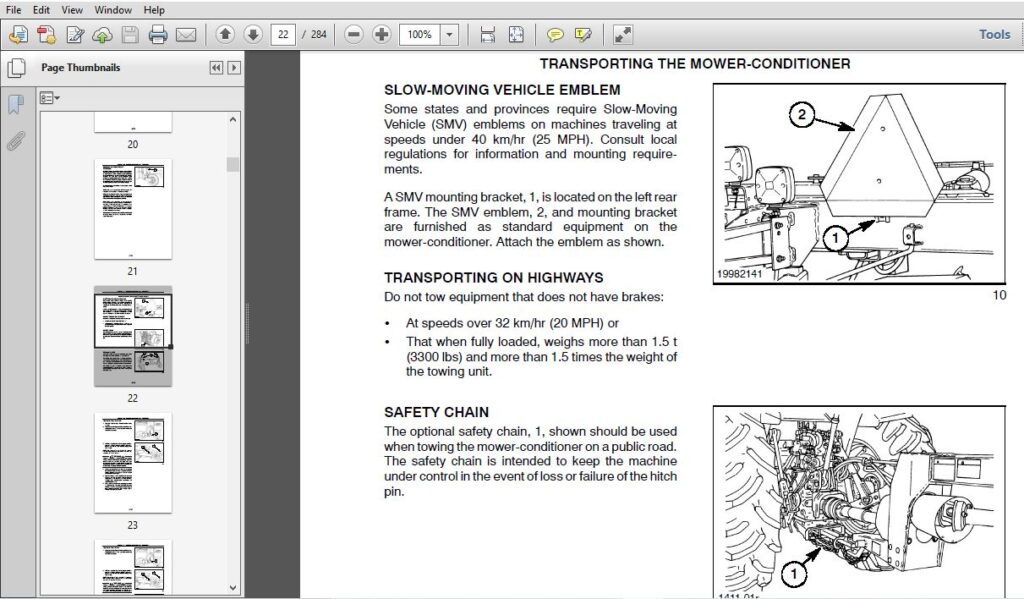 New Holland 1411,1412 Disc Mower Service Repair Manual (86630282) New 