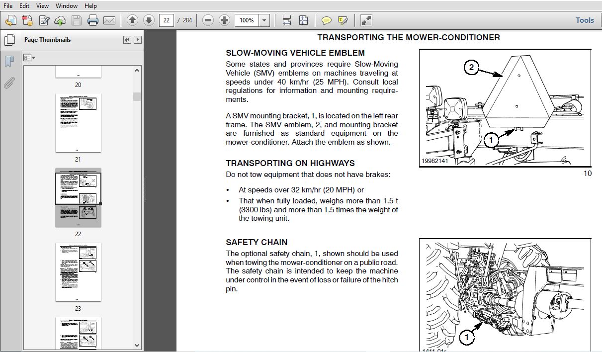 New Holland 1411,1412 Disc Mower Service Repair Manual (86630282) New ...