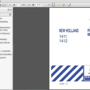 New Holland 1411,1412 Disc Mower Service Repair Manual (86630282) New Holland 1411,1412 - PDF Download