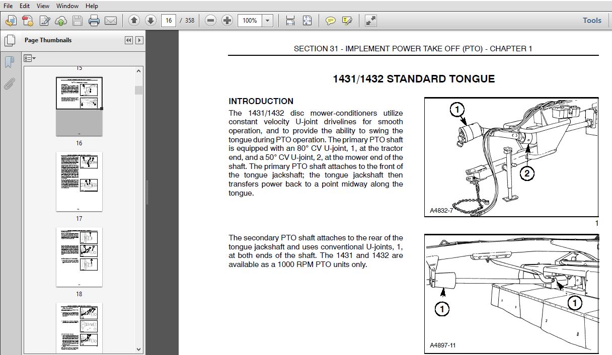 new idea 5209 discbine service manual