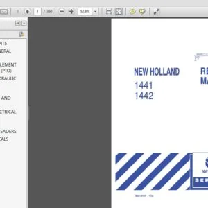 New Holland 1441 1442 Service Repair Manual (86614447) - New Holland 1441 1442 - PDF Download