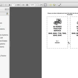 New Holland 40 Series Tractor Service Repair Manual (40564061) New Holland 40 - PDF Download