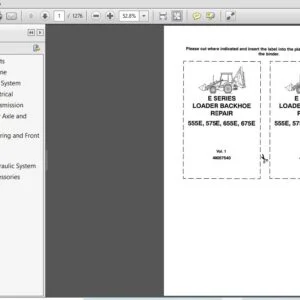 New Holland 555E,575E,655E,675E Loader Backhoe Service Repair Manual (40057540) - PDF Download
