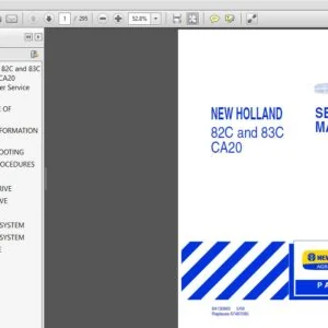 New Holland 82C,83C Draper Header Service Repair Manual (84135860) - PDF Download