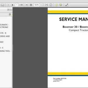 New Holland Boomer 30 & 35 Compact Tractor Service Manual (84373326) - PDF Download