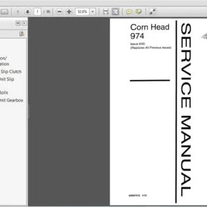 New Holland Corn Head 974 Service Repair Manual (40097412) New Holland Corn Head - PDF Download