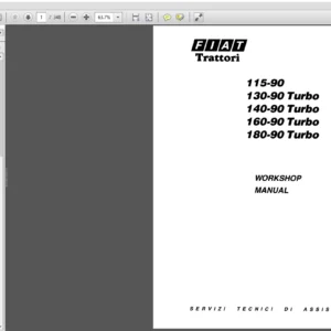 New Holland FIAT Trattori 115-90 130-90 140-90 160-90 180-90 Turbo Service Manual - PDF Download