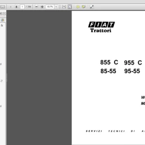 New Holland FIAT Trattori 855C 955C 85-55 95-55 Workshop Repair Manual (06910092) - PDF Download