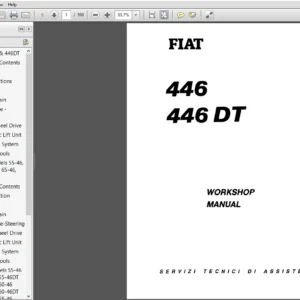 New Holland Fiat 446, 446DT Service Repair Manual (06910073R0) New Holland Fiat 446 - PDF Download