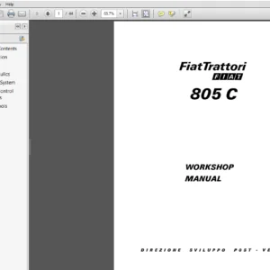 New Holland Fiat Trattori 805C Service Repair Manual (06910047) New Holland Fiat - PDF Download