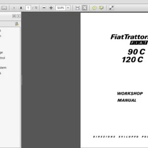New Holland FiatTrattori 90C 120C Service Repair Manual (06910276) New Holland 90C - PDF DOWNLOAD