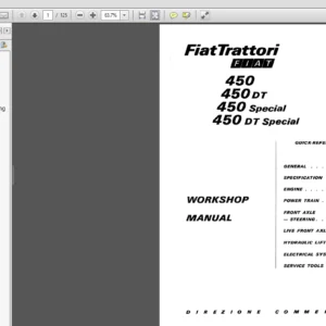 New Holland Fiattrattori 450/DT/Special/DT Special Service Repair Manual (06910057) New Holland - PDF Download