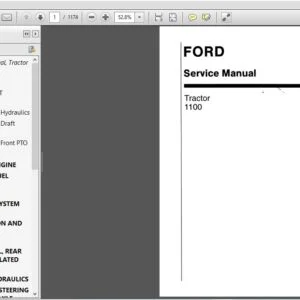 New Holland Ford 1100, 1200, 1300, 1500, 1700, 1900 Tractor Supplement Service Manual (40130040) New Holland Ford 1100 - PDF Download