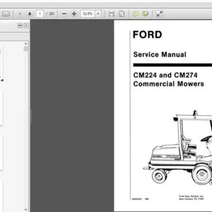 New Holland Ford Commercial Mowers CM224 & CM274 Service Repair Manual (40022420) New Holland Ford - PDF Download