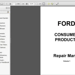 New Holland Ford Consumer Products Service Repair Manual (40641002) New Holland Ford - PDF Download