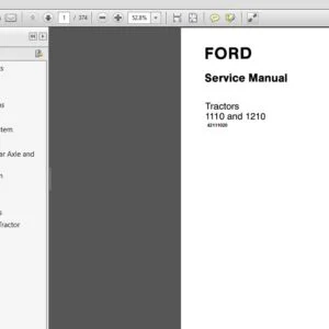 New Holland Ford Tractor 1110 & 1210 Service Repair Manual (42111020) New Holland Ford - PDF Download