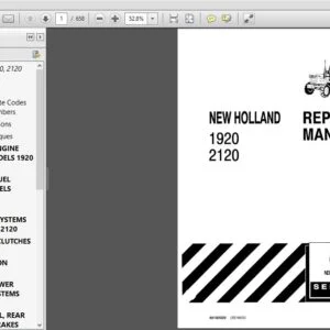 New Holland Ford Tractor 1920-2120 Service Repair Manual (40192020) -  NH Ford Tractor 1920-2120 - PDF Download
