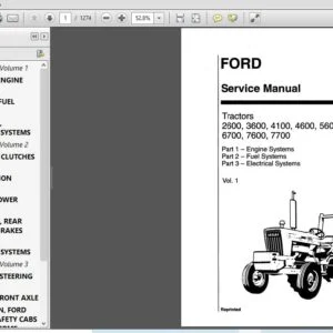 New Holland Ford Tractor 2600,3600,4100,4600,5600,6600,6700,7600,7700 Service Repair Manual (40231090) - PDF Download