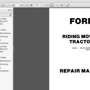 New Holland Ford Tractor Riding Mower 2055 2056 Service Repair Manual (40205130) New Holland Ford - PDF Download
