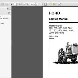 New Holland Ford Tractor Series 600 - 4000 Service Repair Manual (40060090R0) New Holland Ford - PDF Download