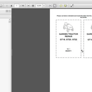 New Holland GT18, GT20, GT22 Garden Tractor Service Repair Manual (86620471) - PDF Download