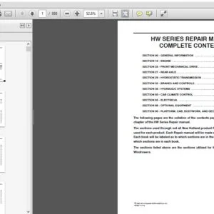 New Holland HW300 HW320 HW340 Service Repair Manual (86637556) - New Holland HW300 HW320 HW340 - PDF Download