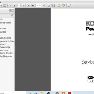 New Holland Kohler Models 2.25MBM 3.5MM  3.5MBM 5MM  5MBM Generators Service Manual - Download