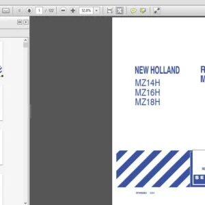 New Holland MZ14H MZ16H MZ18H Service Repair Manual (87045363) - New Holland MZ14H MZ16H MZ18H - PDF Download