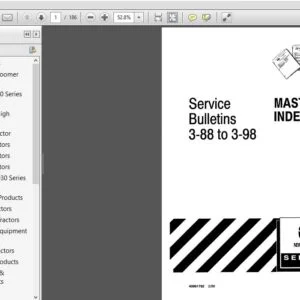 New Holland Master Index Service Bulletins 3-88 to 3-98 Service Repair Manual (40991792) New Holland - PDF Download