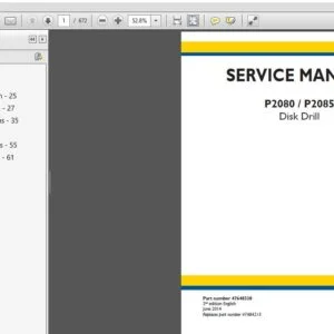 New Holland P2080 P2085 Disk Drill Service Repair Manual (47648338) - PDF Download