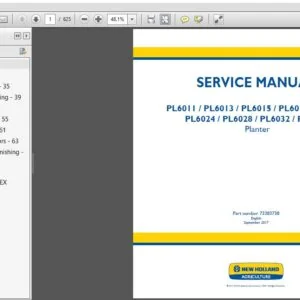 New Holland PL6011 PL6013 PL6015 PL6017 PL6019 PL6024 PL6028 PL6032 PL6036 Planter Service Manual - PDF Download