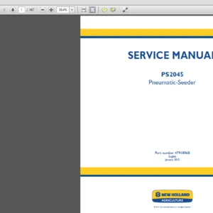 New Holland PS2045 Pneumatic Service Repair Manual (47918068) New Holland PS2045 - PDF Download