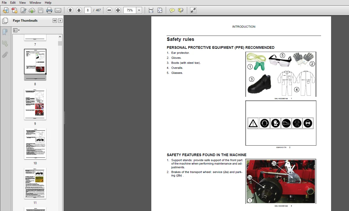 New Holland PS2045 Pneumatic Service Repair Manual (47918068) New Holland PS2045 - PDF Download - Image 3