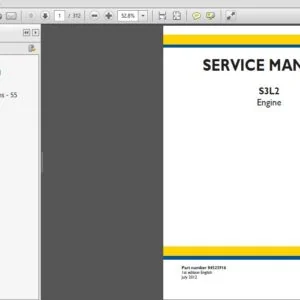 New Holland S3L2 Engine Service Repair Manual (84523916) New Holland S3L2 - PDF Download