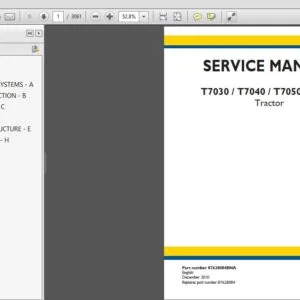 New Holland T7030 T7040 T7050 T7060 Service Manual 87628084BNA - PDF DOWNLOAD