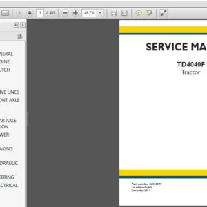 New Holland TD4040F Tractor Service Repair Manual (84574577) New Holland TD4040F - PDF Download
