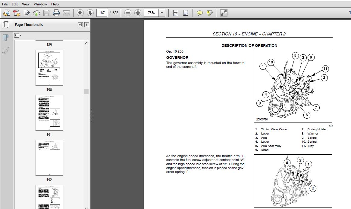 New Holland TT45A, TT50A Tractors Service Repair Manual 87655297 - PDF ...