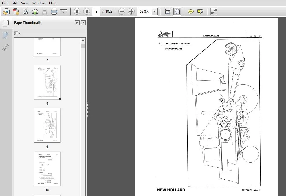 New Holland TX36 TX66 & TX68 Combines TX Series Service Manual (40483610) - PDF Download - Image 3