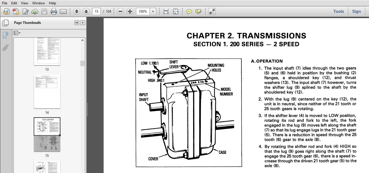 New Holland Tecumseh Peerless Motion Drive Systems (Transmissions Transaxles Differentials Right Angle) Mechanic's HandBook - Download - Image 2
