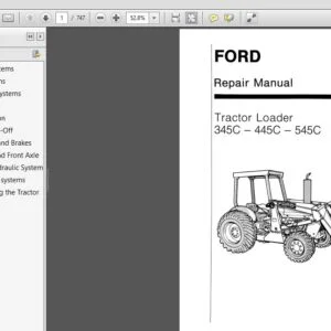 New Holland Tractor Loader 345C 445C 545C Service Repair Manual (40034530) - NH 345C 445C 545C - PDF Download