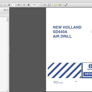 New Holland Tractor SD 440 Air Drill Repair Manual 87545777 - PDF DOWNLOAD