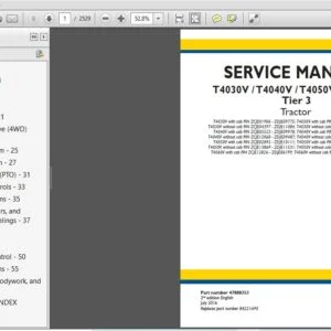 New Holland Tractor T4030V, T4040V, T4050V, T4060V Service Manual 47888353 - PDF DOWNLOAD
