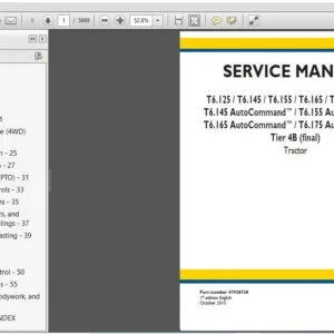 New Holland Tractor T6.125, T6.145, T6.155, T6.165, T6.175, T6.180 Service Manual 47938738 - PDF DOWNLOAD
